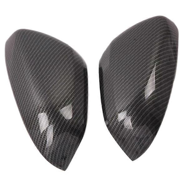 for 2017-2020 MG ZS Karbonfiber ABS Side Bakspeil Deksel Trim Stripe Tilbehør Carbon fiber pattern