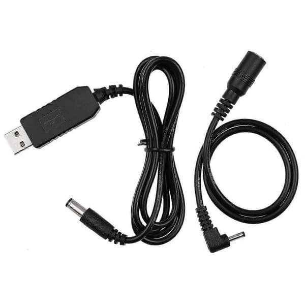 -E10 5V USB Dummy Battery DC Coupler Adapter (ersättning för LP-E10) för Rebel T3/T5/T6/T7/T100 black