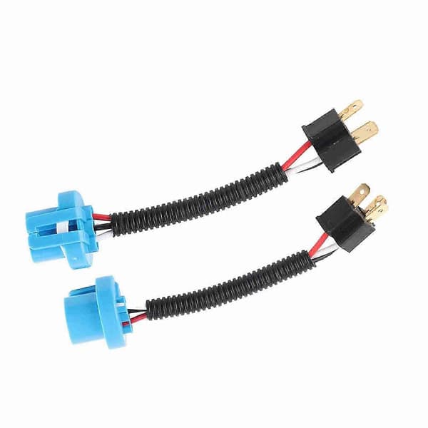 Forlygte stikadapter til 9007 til H4 konvertering - 2 stk. han-hun kabel