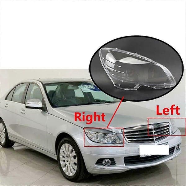 Passer til Mercedes C-Klasse W204 2007-2010 Høyre frontlyktdeksel Linse