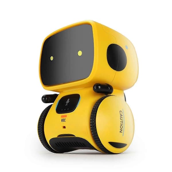 Robotleketøy for gutter og jenter Smarte snakkende roboter Intelligent partner og lærer Bursdagsgaver til gutter 3+ år Yellow