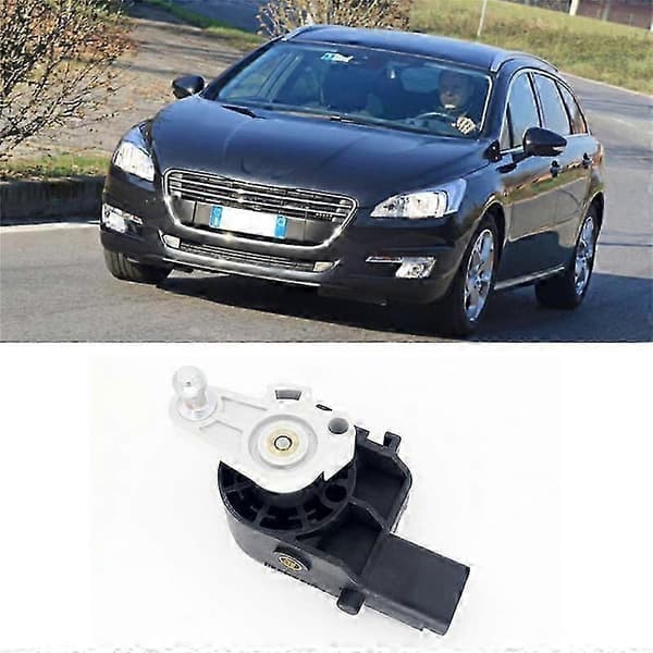 Bakre bilkarosserihøydesensor frontlysnivåsensor for 508 508SW C5 C6 9663696880 5273J9 Black
