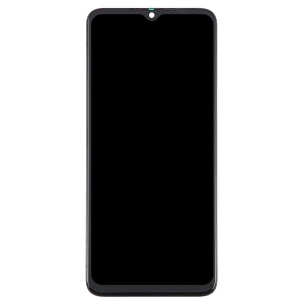 För ZTE Blade A54 LCD-skärm Digitizer komplett montering med ram (svart) Black
