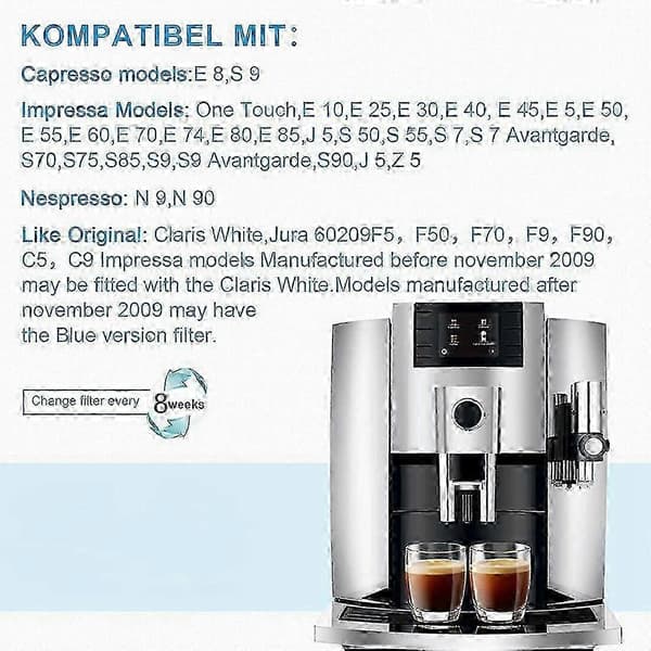3-pakning Jura Claris White kaffevannfilterpatroner
