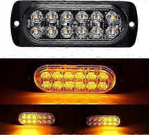 Markeringslampe Strobo LED 12-24V Fjernkontroll