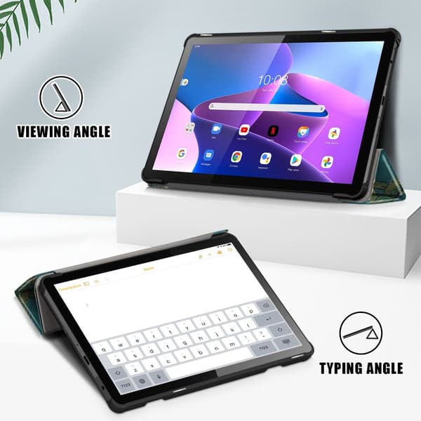 Lenovo Tab M10 (3. generasjon) Deksel Tri-fold Kirsebærblomster