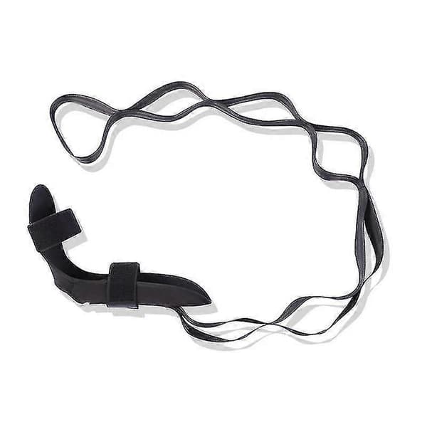 Yoga Flexibilitets Stretchband för Benfascia, Stretchrem, Ligament Stretchbälte Black