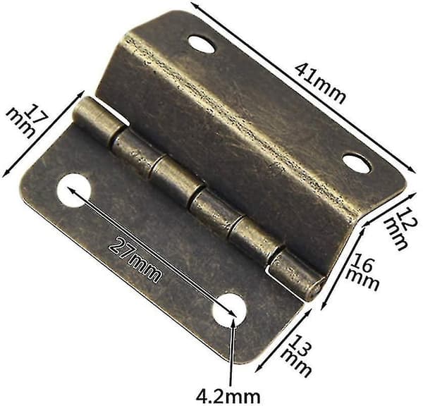 Antikke bronzestop, 2 dekorative æskestop, folddørshardware