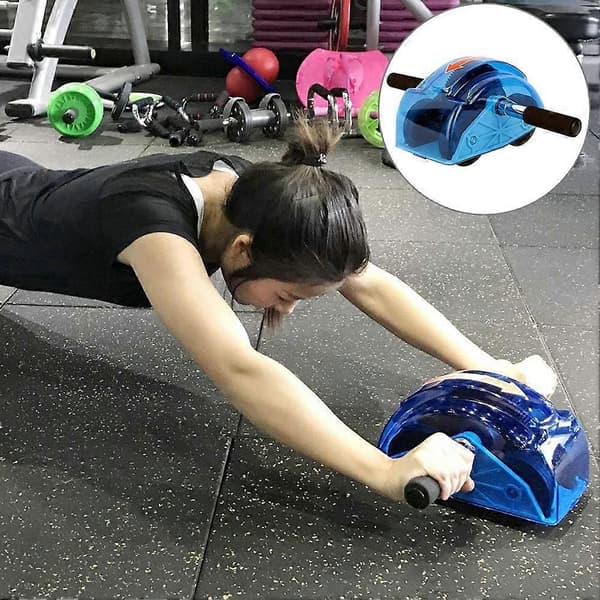 [13]Oller Wheels, Abdominal Roller for Abdominal Training, Four-Wheel Abdominal Wheel Durable Training Fitness Exercise Ab