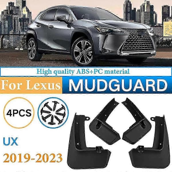 Stænkskærme til Lexus UX 2019-2023 - 4x Mudderklapper for og bag