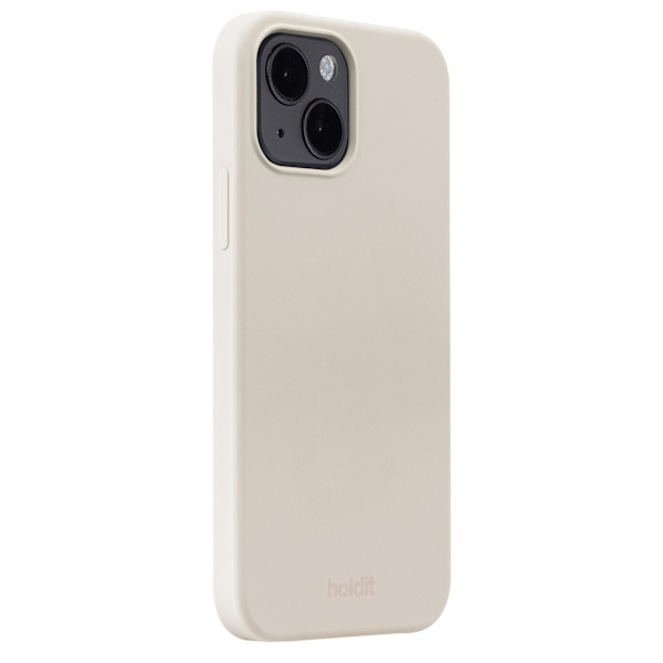holdit iPhone 14 / 13 Deksel Silikon Lys Beige Silikon