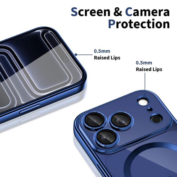 Tech-Protect Mobilcover til iPhone 17 Pro Max Magsafe Flex - Mørkeblå Blå 50