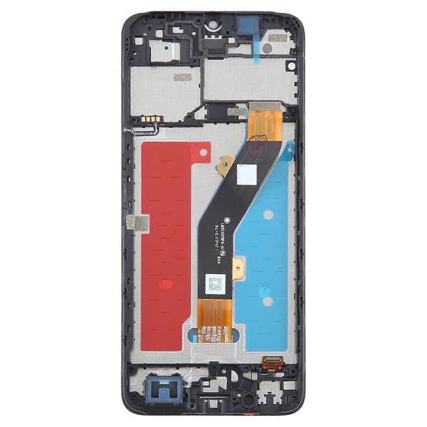 Til ZTE Blade A54 LCD-skærm Digitizer Komplet Samling med Ramme (Sort) Black