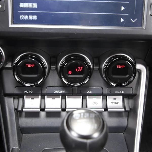 Til Brz / 86 2022 2023 Bil Klimaanlæg Knapper Kontakt Ring Trim Interiør Tilbehør (sort)