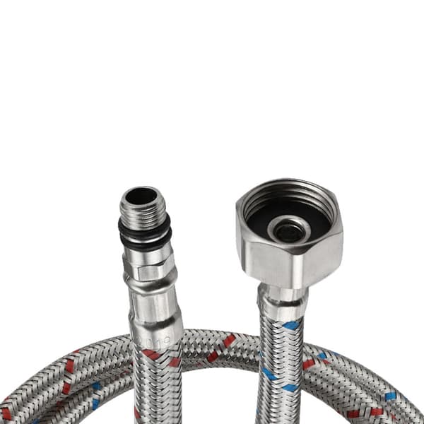 60 cm lang forsterket tilkoblingsslange for kran, fleksibel