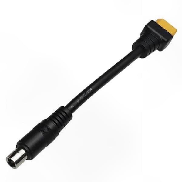 DC8020 han til XT60 stik kabel til solgenerator og opladning af elektroniske enheder Black