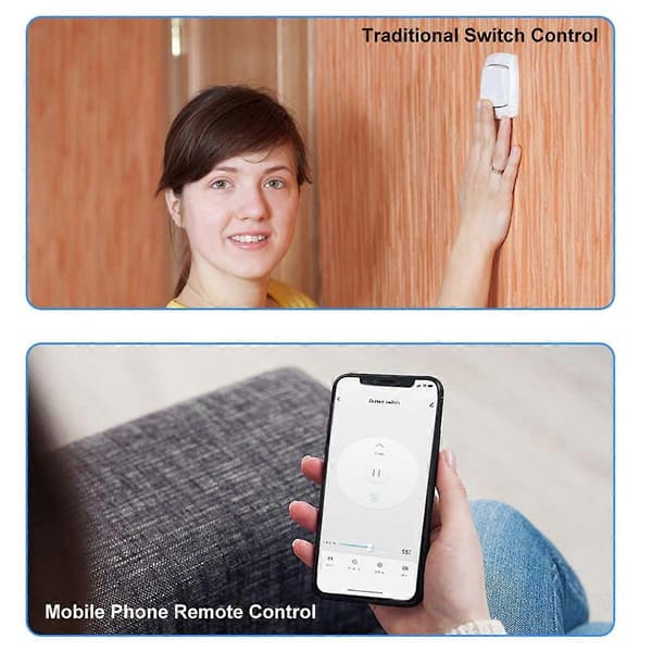 Tuya WiFi Gardinmodul Smart Mini Gardinafbrydermodul Smart Hjem Understøtter Stemmestyring