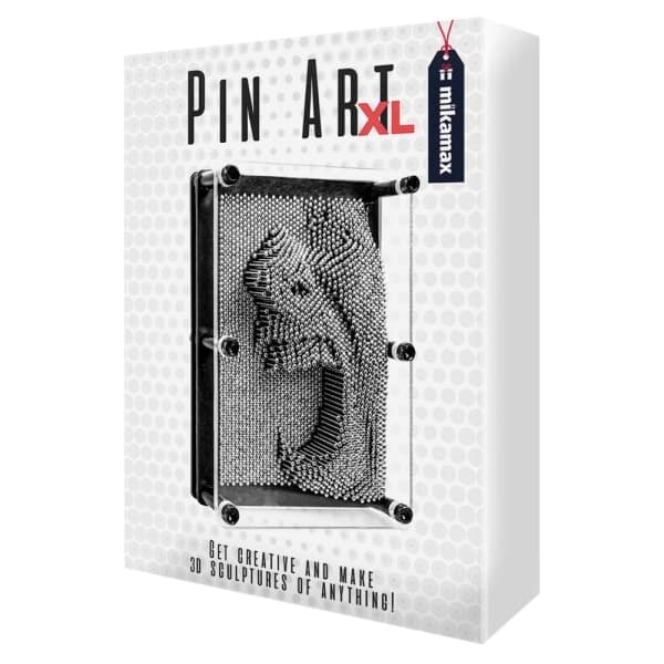 Pin Art XL - Pinscreen i metall sølv
