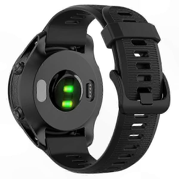Garmin Forerunner 945 935 Erstatningsarmbånd med stålspænde, tekstureret silikone urrem