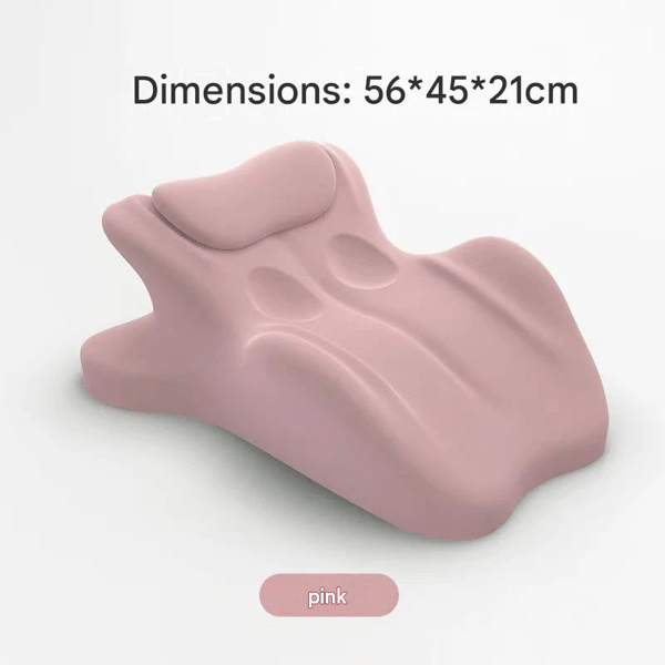 Ergonomic Pillow with Perfect 27° Angle, Multifunctional Memory Foam Wedge Pillow (Black) pink