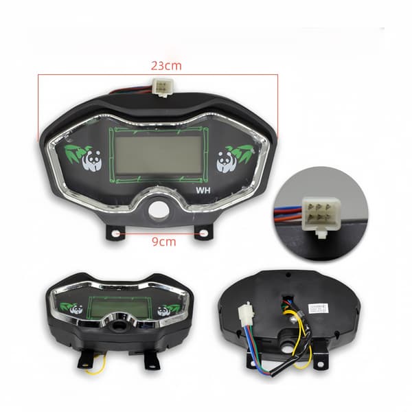 【13】48-72V Electric Tricycle LCD Display Indicator Speedometer Instrument Panel Power Speed Battery