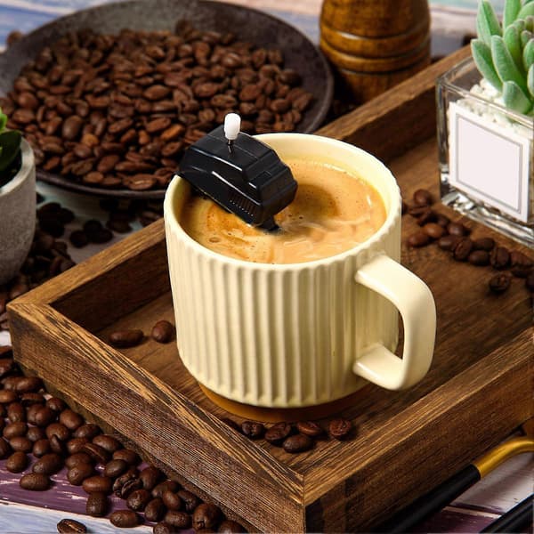 Båtmotorformad kaffevisp, Kaffevisp med båtmotor, Nyhet Kaffeblandare med båtmotor, Elektrisk Mini Kaffevisp, Kaffevisp Motorbåt 2pcs