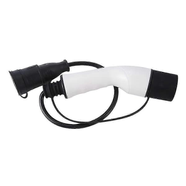 EV-stik 16A Type 2 hanstik til Schuko-stik EV-ladeadapter til EV-ladestation Elbil, EU-stik