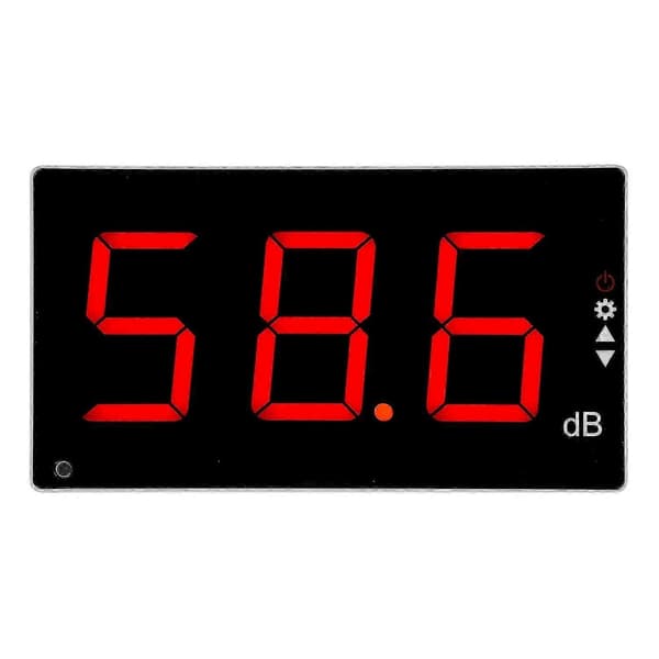 Digital lydnivåmåler med stor LCD-skjerm for støymåling