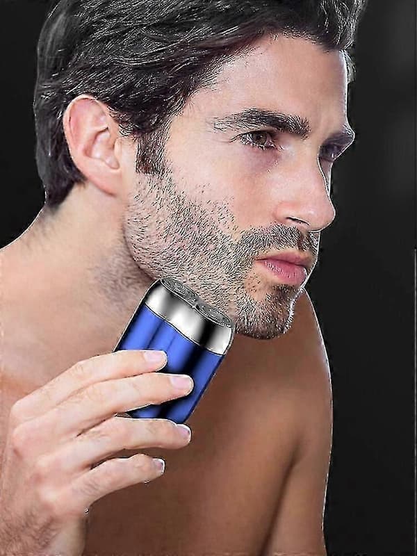 Elektrisk barberhøvel med dobbelthode for menn - Mini USB-barbermaskin, bærbar, vaskbar Green