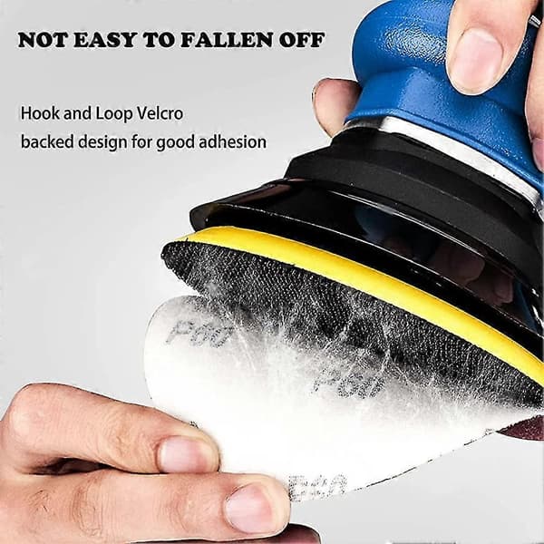 Slipeskiver 5 tommer slipeputer 8 hull borrelås 125 mm sandpapir