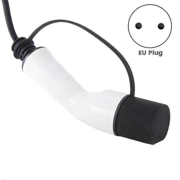 EV-stik 16A Type 2 hanstik til Schuko-stik EV-ladeadapter til EV-ladestation Elbil, EU-stik
