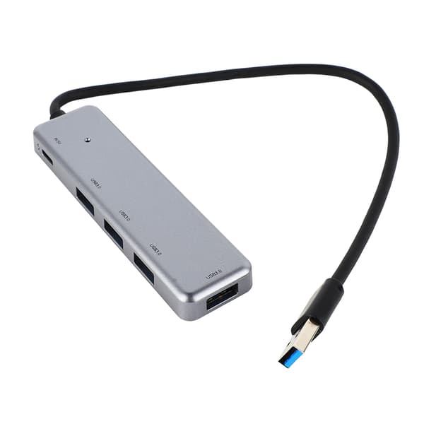 [13R] 5-i-1 bärbar USB-hubb med 4x USB3.0 1x USB C