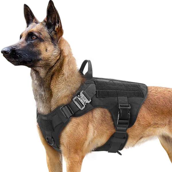 Medium hund \"No-Pull\" hundesele, justerbar, størrelse L, svart