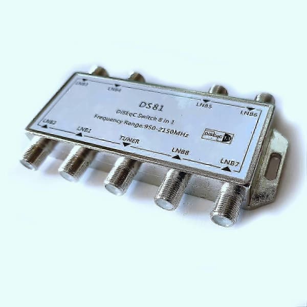 DS81 Satellittsignal DiSEqC-bryter LNB-mottaker Multiswitch bs
