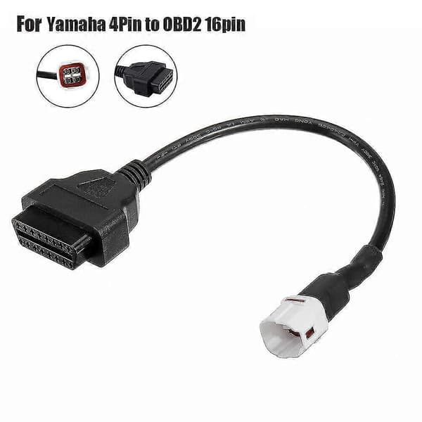 DB Passer Yamaha Motorcykel 3 Og 4 Pin Obd2 Fejlkode Diagnostikkabel Adapter Værktøj 4PIN Adapter cable