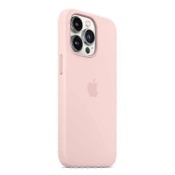 Til iPhone 14 Pro Cover Kompatibelt med MagSafe Flydende Silikone Telefon Bagside Cover [Induktions Popover] Multicolor Pink