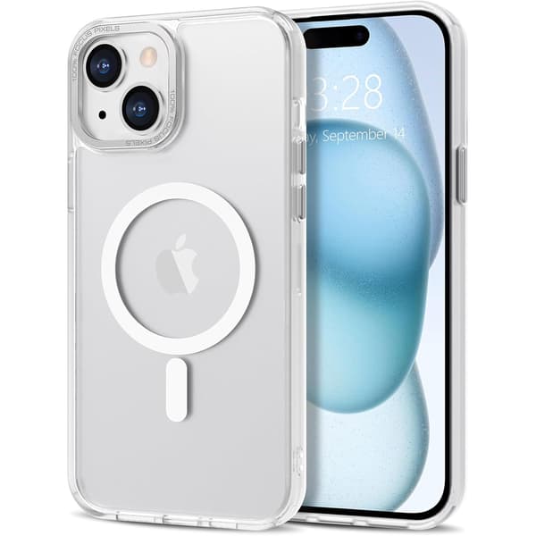 iPhone 14 PLUS Deksel - Magsafe Frostet Deksel – hvit white