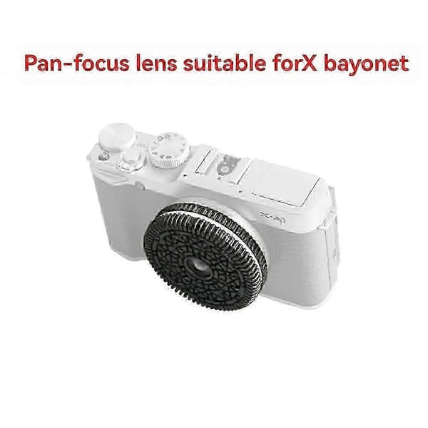 Til X Mount 32mm/F10 Pancake-objektiv til X-Mount spejlløst kamera Black