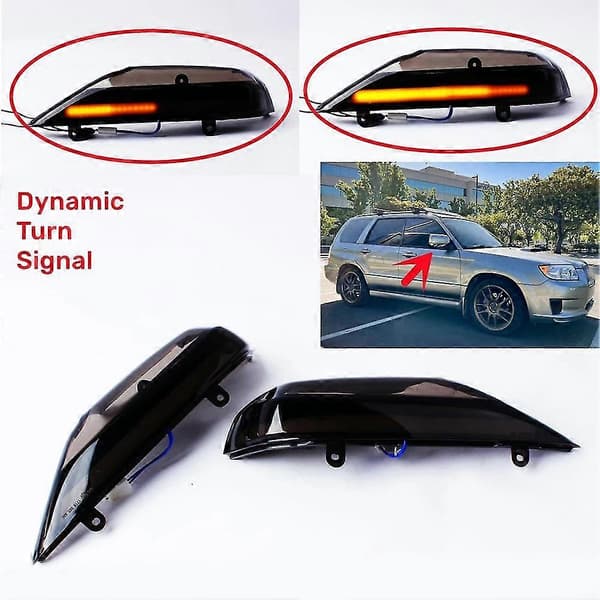 Dynamisk LED-blinklys for bil, sidespeilindikatorlampe for Forester Legacy Outback 20