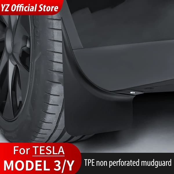 YZ til Tesla Model 3 Highland Model Y Juniper 2021-2025 Dedikerede TPE Stænklapper For og Bag Biltilbehør