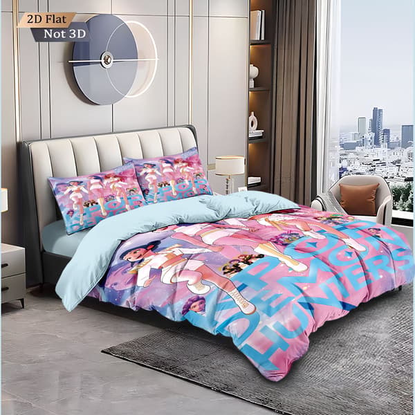Kpop Demon Slayer tredelt sengesett, egnet for soverom og gjesterom. 1605+SJT+C 1605+SJT+C 203x229cm