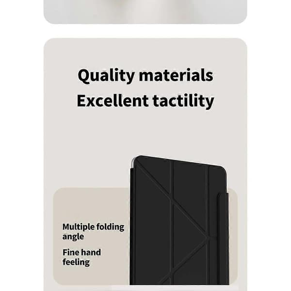 Til tablet-etui 3+Y foldbart dobbeltsidet klip Air 2025 [13 tommer] etui tablet magnetisk grå Grey