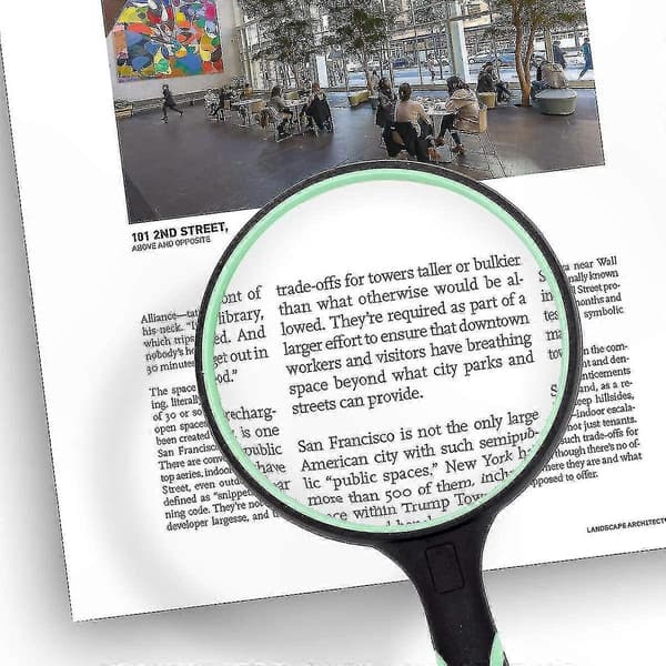 10X forstørrelsesglas med 4-tommer ægte glaslinse til læsning, håndarbejde og hobbybrug