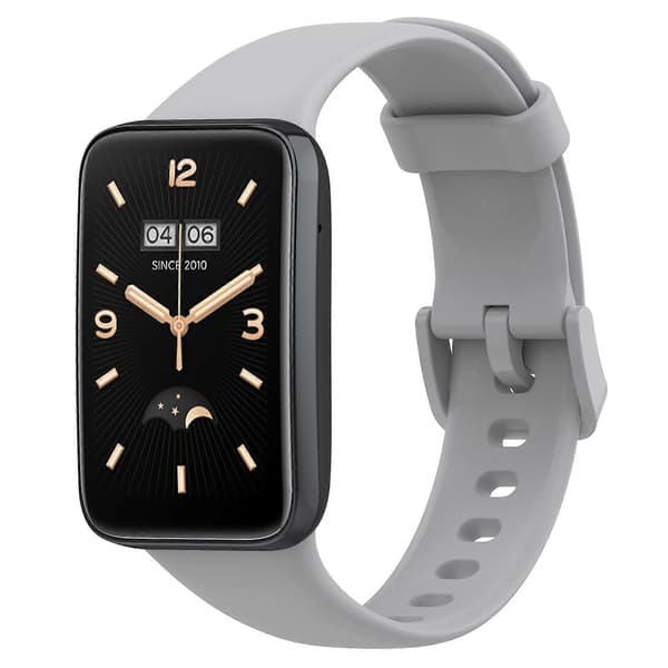 Ensfarvet silikone urrem til Xiaomi Mi Band 7 Pro Grey