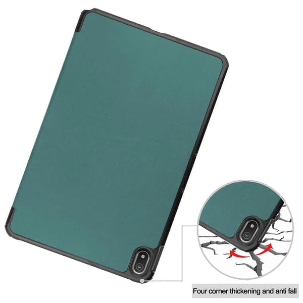 Læder tabletetui til Nokia T20 Dark Green