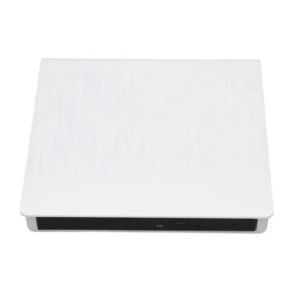 DVD Drive Portable High Speed USB 3.0 Plug and Play Slim Portable DVD CD External Burner for PC Ultrabook Netbook White