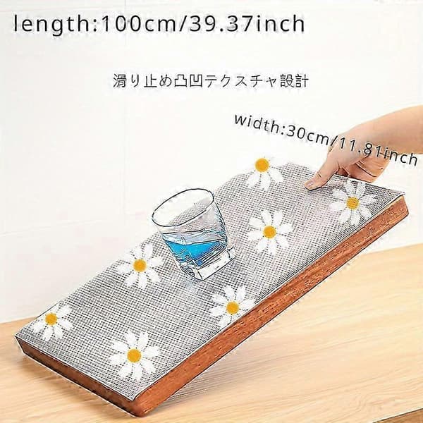 Waterproof and Dustproof Cabinet Liner for Kitchen - Non-slip, Moisture-proof Shelf Liner for Drawers and Refrigerator