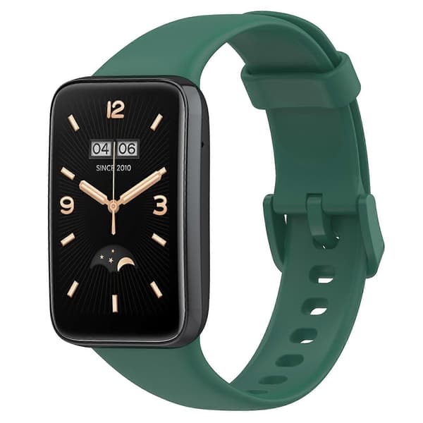 Ensfarvet silikone urrem til Xiaomi Mi Band 7 Pro Green