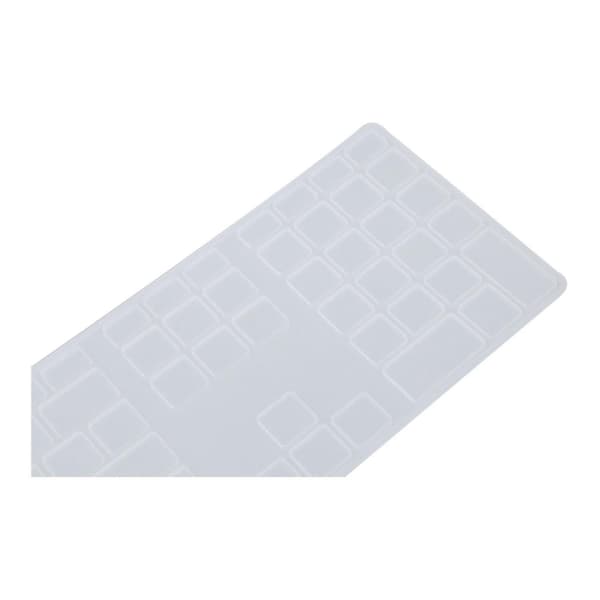 Ohut silikoninen näppäimistön suojus numeronäppäimistöllä Apple iMacille Transparent