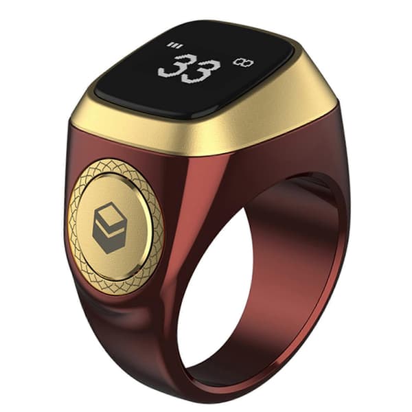 iQibla Zikr Bønnering for Smart Ring for Muslimer Teller 4 Bønner for Tids Påminnelse [db] Pink